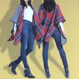 NWT Woolrich Reversibile Brlanket Wrap OSFM